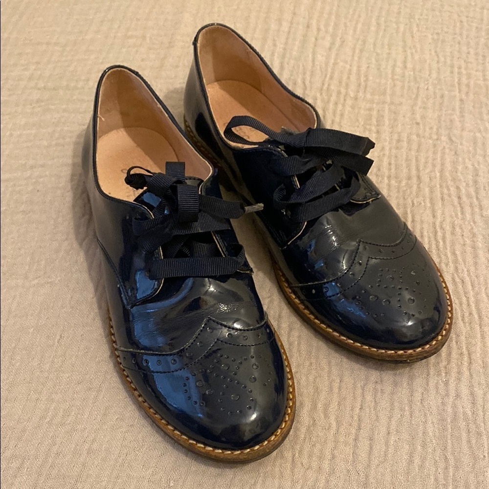 Jacadi Paris Classic Navy Oxford Shoes. Size 35